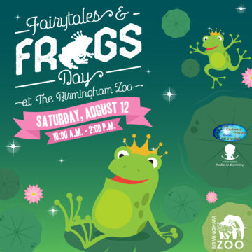Graphic with a frog and a crown